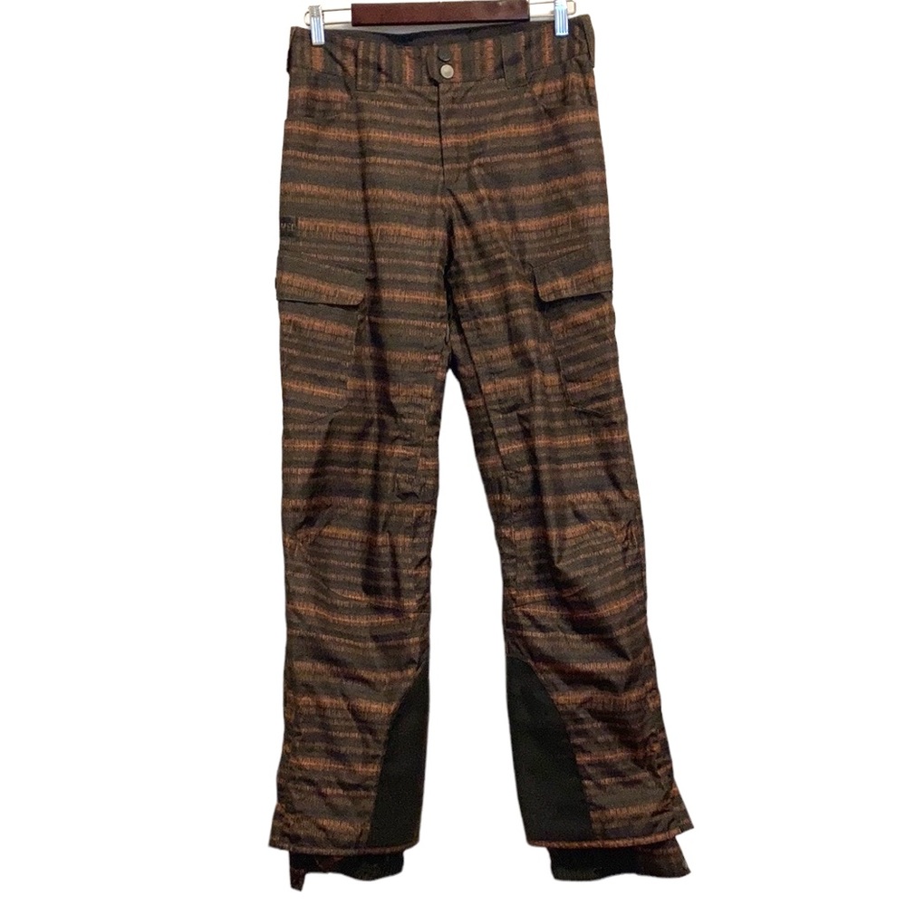 MEC Snow Pants Mens 30 x 32  Brown Orange  Snowboard  Ski Cargo Winter Recco